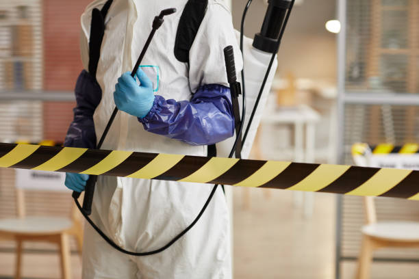 Professional Sewage Cleanup technician working in King, NC